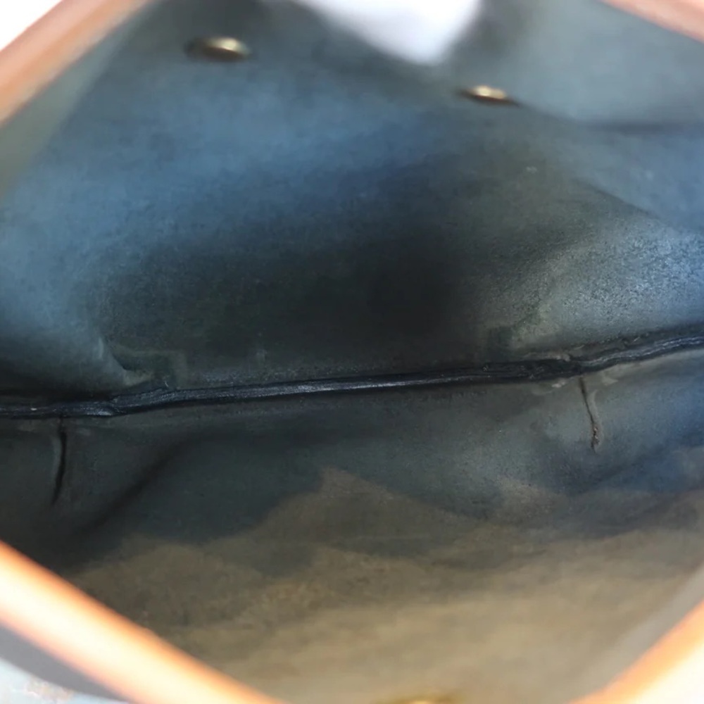 Authentic 1986 vintage Hermes rodeo black and brown leather crossbody bag - Picture 10 of 14